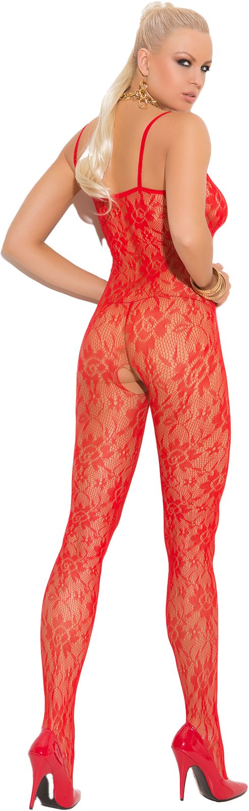 Rose Lace Bodystocking Black 1610/1610Q