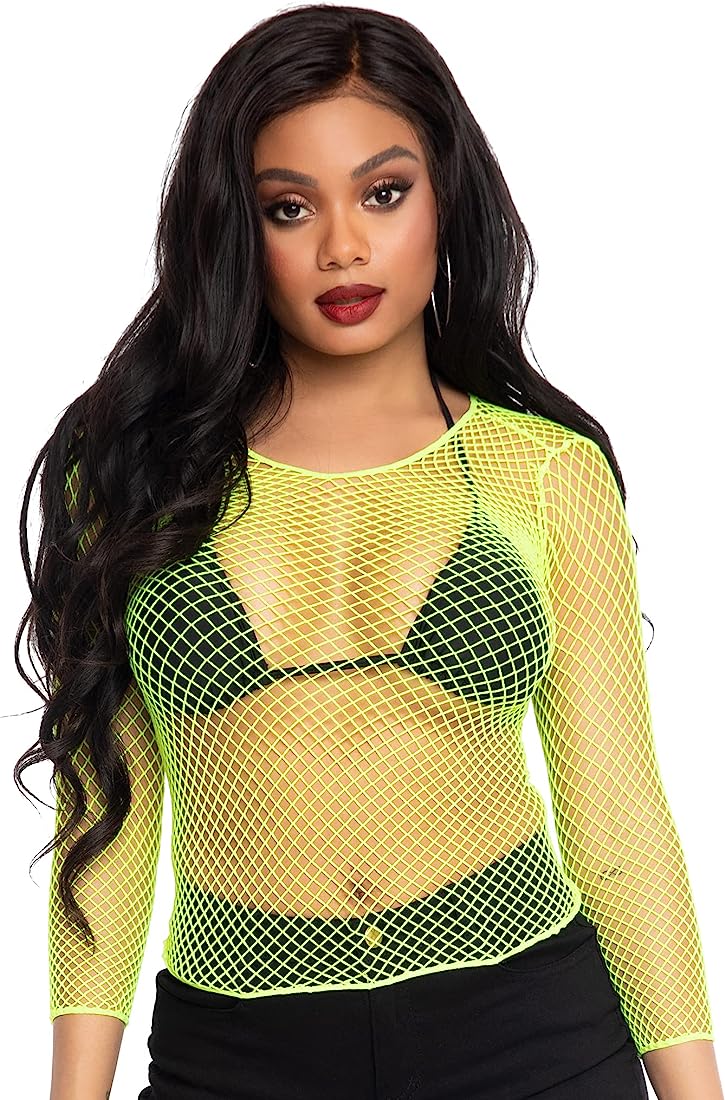 Leg Avenue Industrial Net Long Sleeve Shirt LA8278