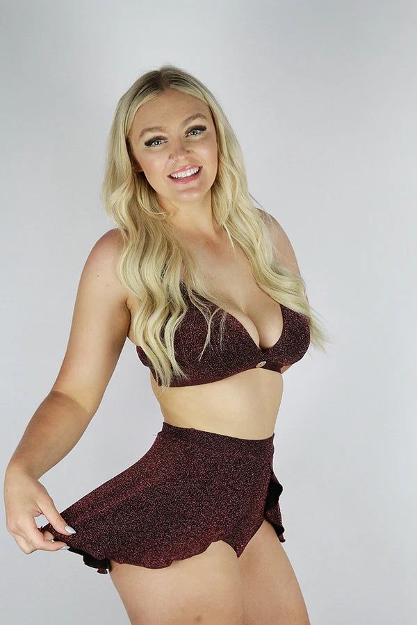 Rarr Glitterati High Waist Skort - Ivory