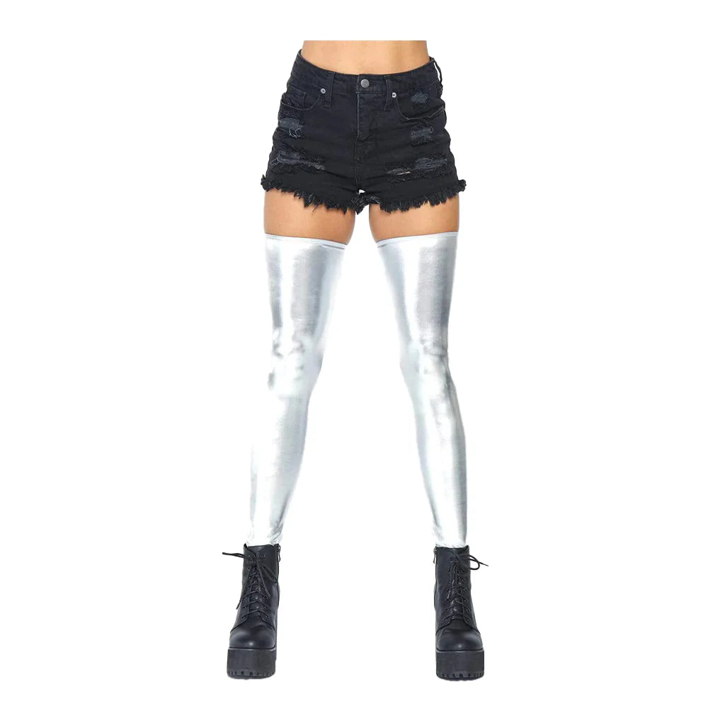 Leg Avenue Wet Look Thigh Highs LA6901