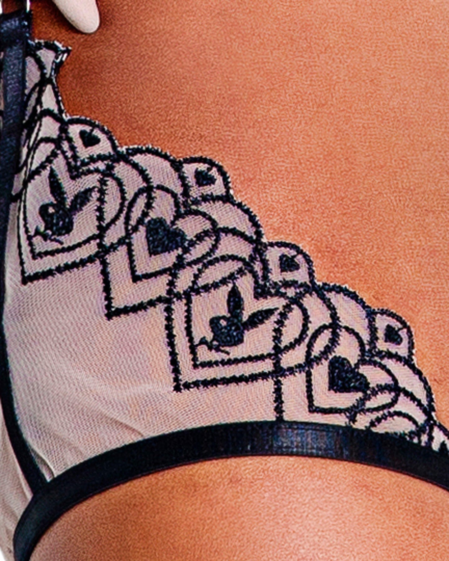 Playboy Bunny Kiss 3-Piece Chaps Set PBLI109 Queen