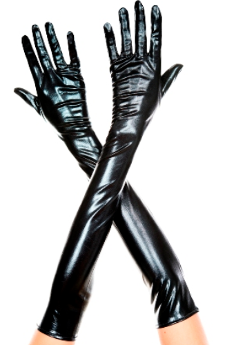 Music Legs Metallic Opera Length Gloves ML457