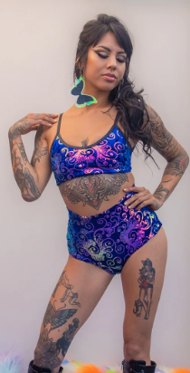 Sequin Velvet Tank - FE203 Lavender