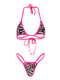 Diamond Dolls Wild Pink Zebra Bikini
