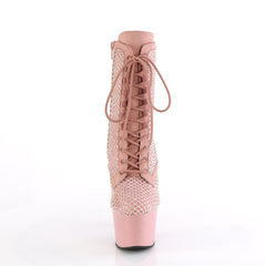 ADORE-1020RM  Salmon Pink Faux Suede-RS Mesh/Baby Pink M