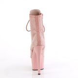 ADORE-1020RM  Salmon Pink Faux Suede-RS Mesh/Baby Pink M