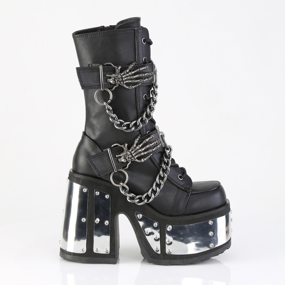 CAMEL-120 Black Vegan Leather