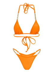 Diamond Dolls Unchained Bikini Set - Orange