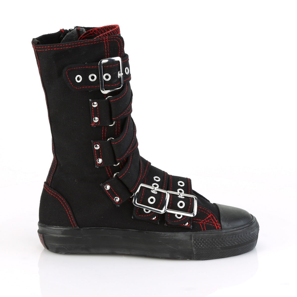 DEVIANT-207 Black Canvas-Red