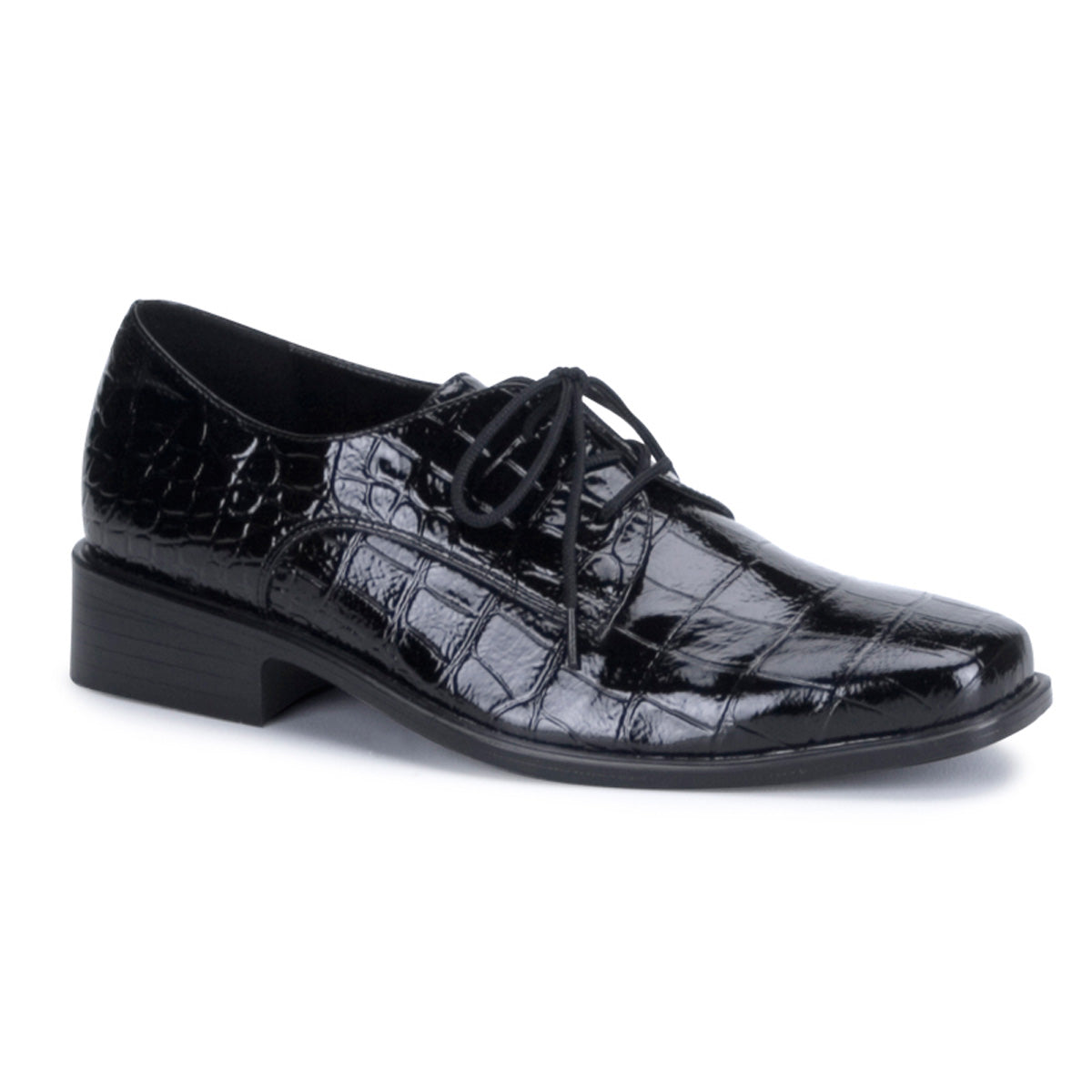 LOAFER-17 Black Alligator Patent