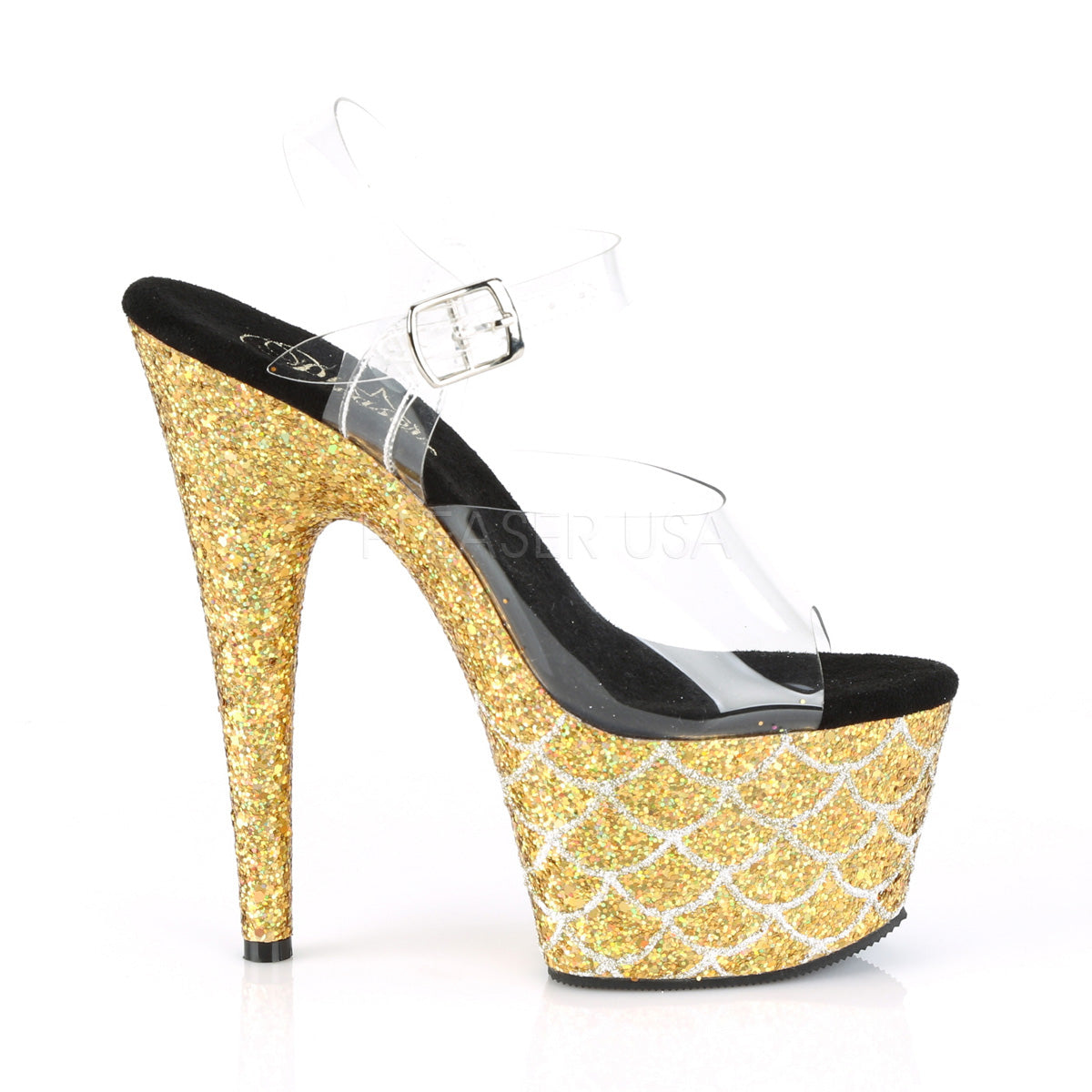 ADORE-708MSLG Clear/Gold Multi Glitter