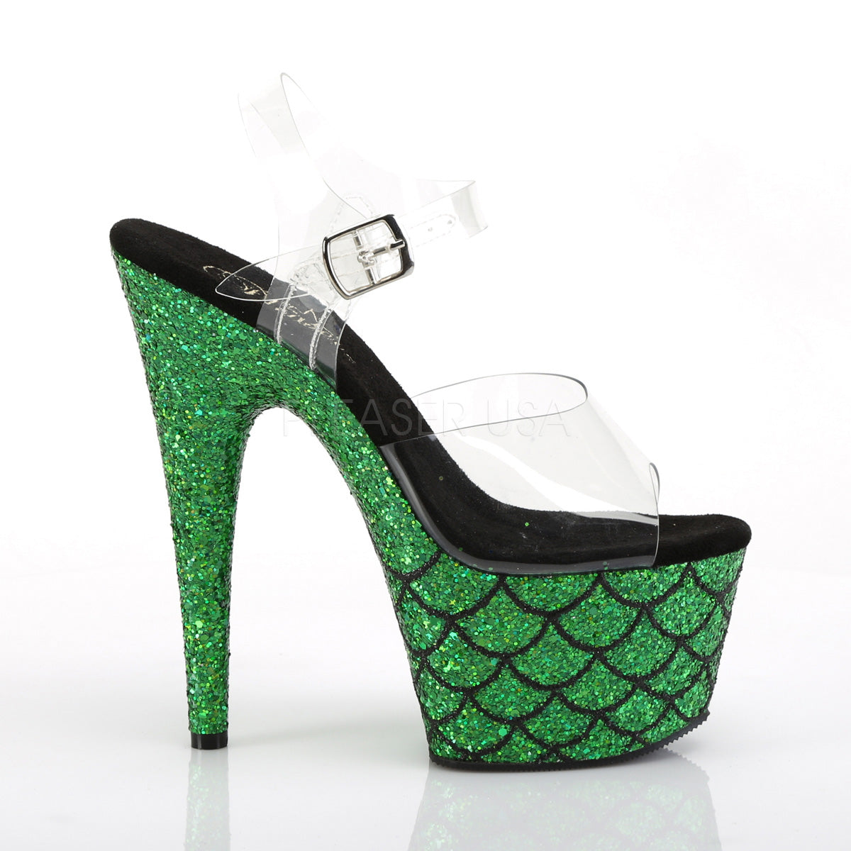 ADORE-708MSLG Clear/Green Multi Glitter