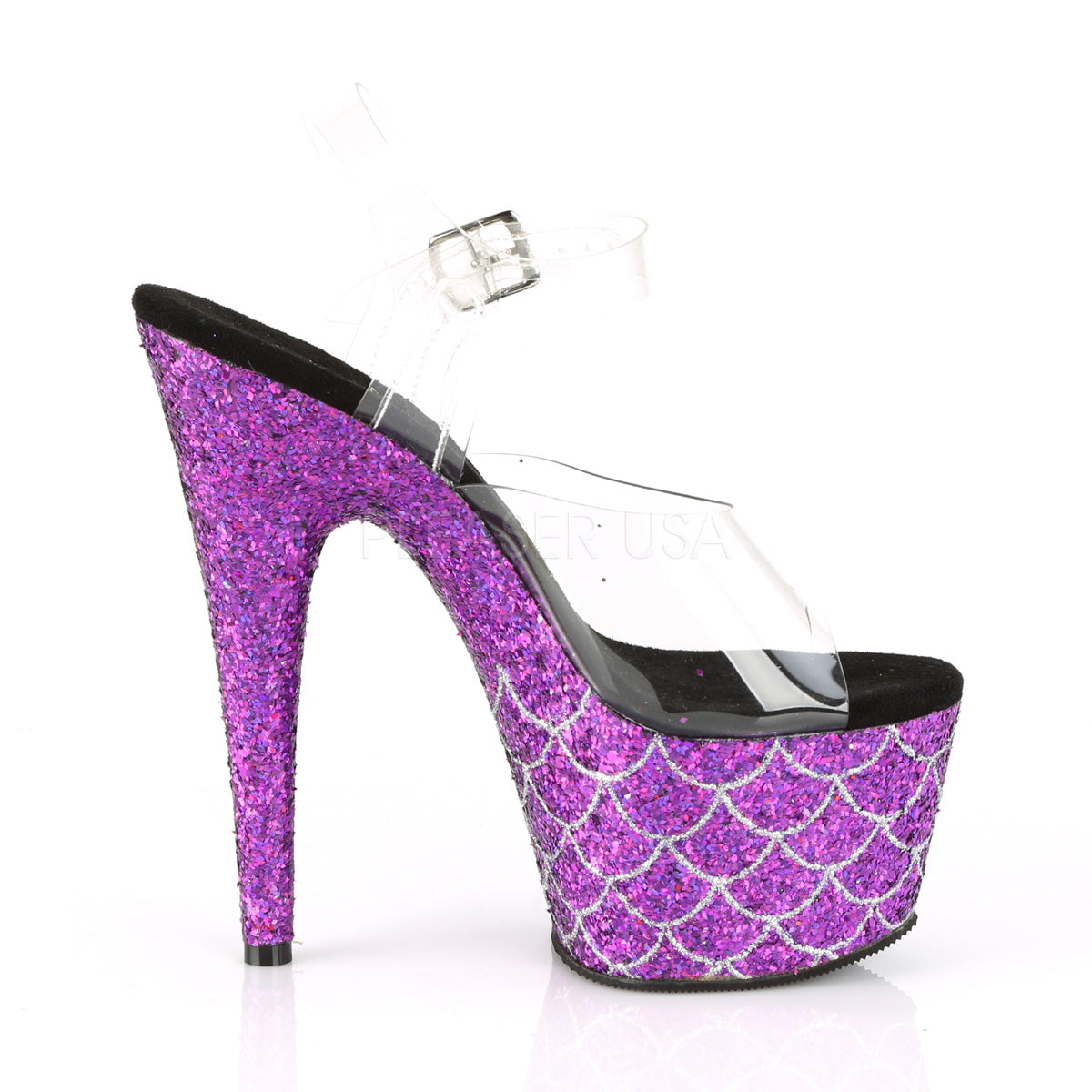 ADORE-708MSLG Clear/Purple Multi Glitter