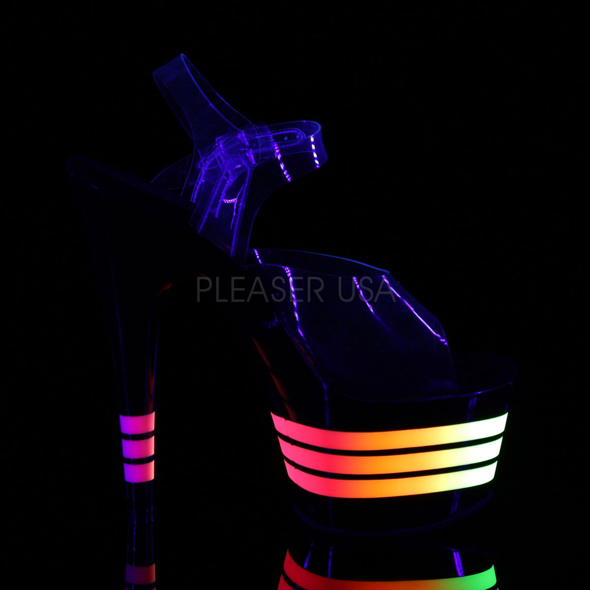 ADORE-708UVLN Clear/Black-Neon