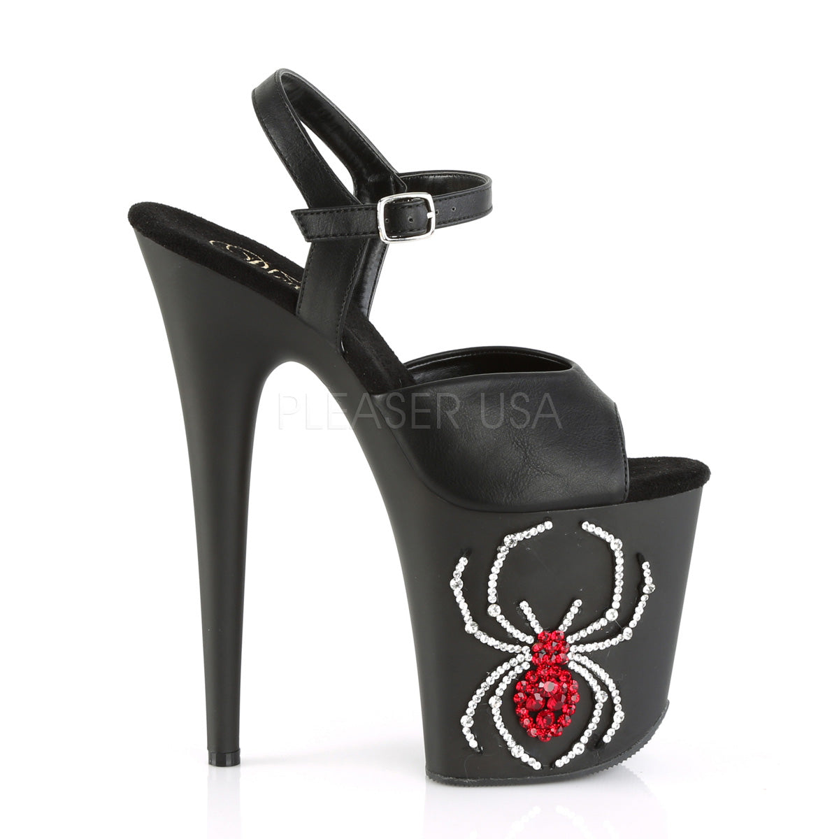 FLAMINGO-809RSSP Black Faux Leather/Black Matte