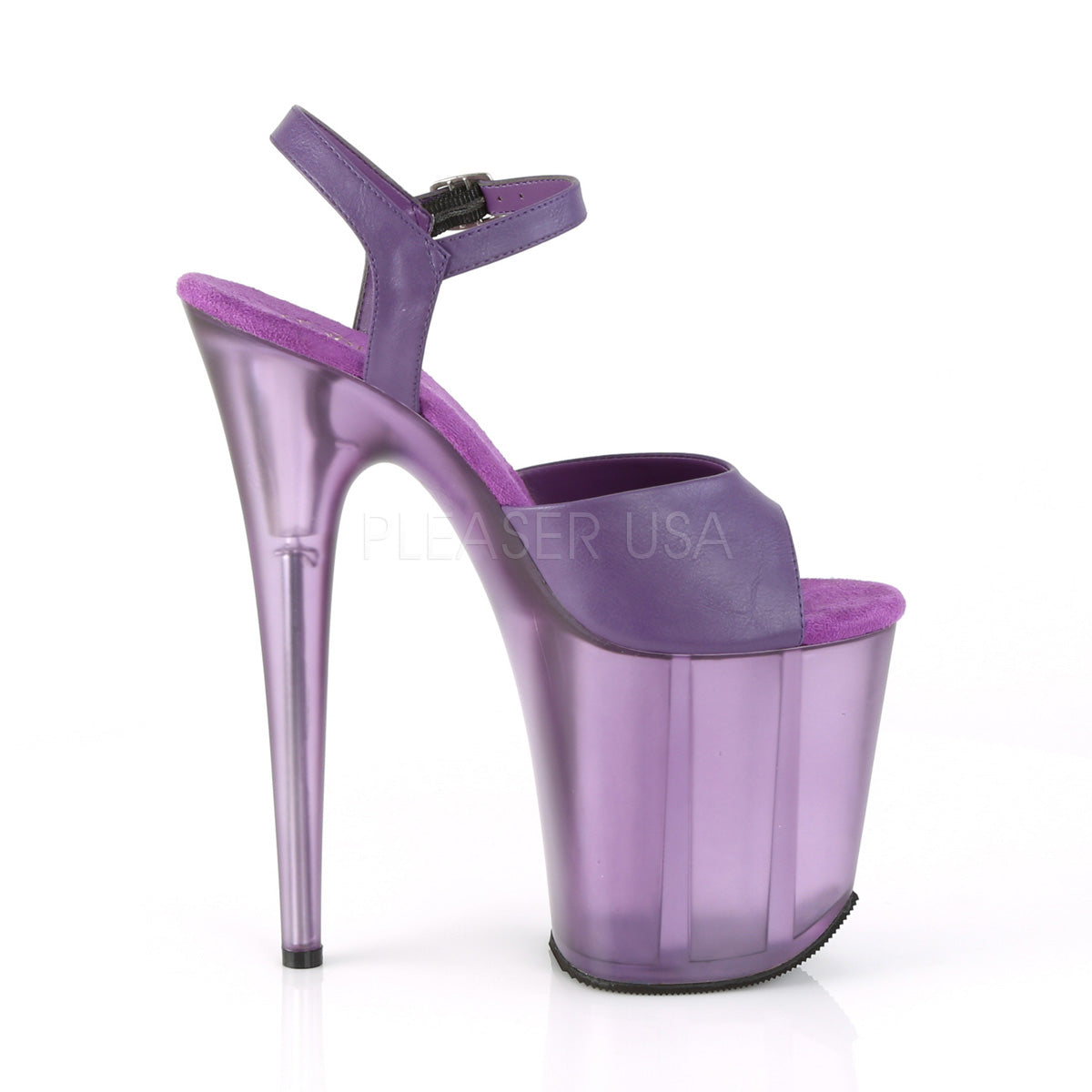 FLAMINGO-809T Purple Faux Leather/Frosted Purple