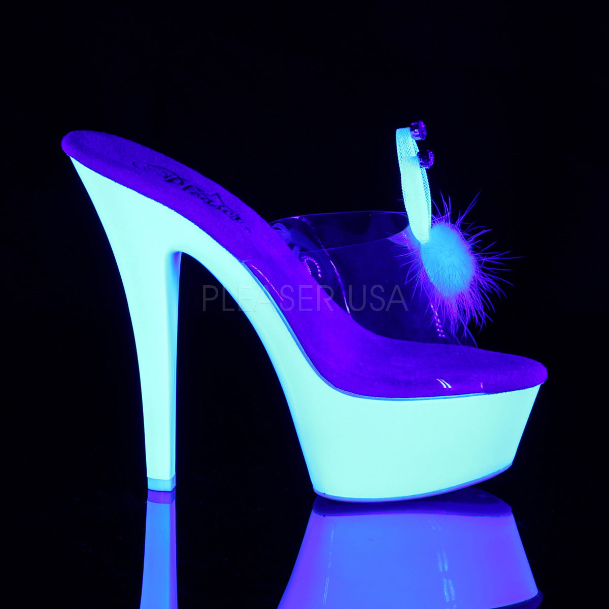 KISS-201BUNNY Clear/Neon White