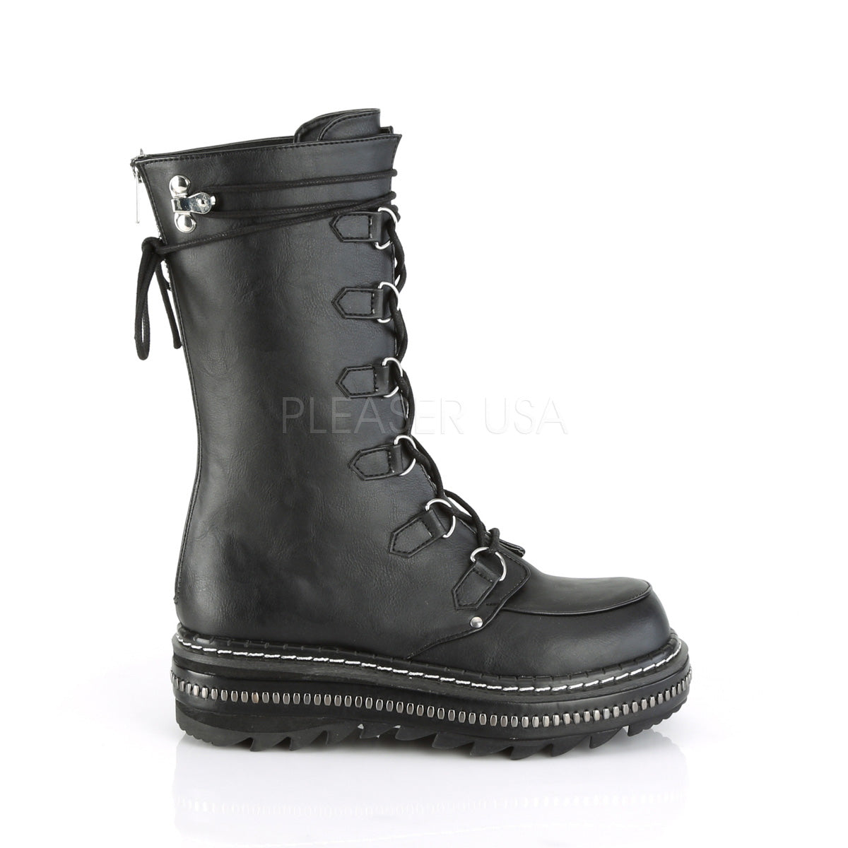 LILITH-270 Black Vegan Leather