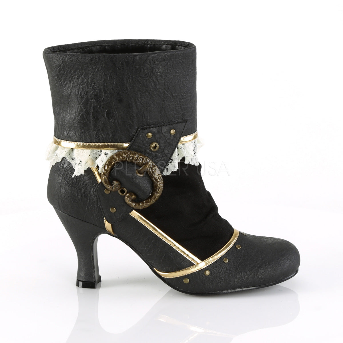 MATEY-115 Black Distressed Pu-Microfiber