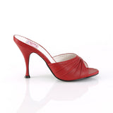 MONROE-01  Red Faux Leather