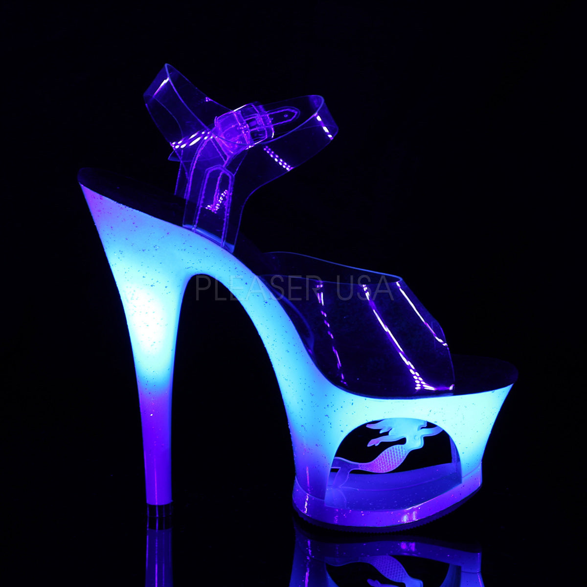 MOON-708MER Clear/Blue Ombre