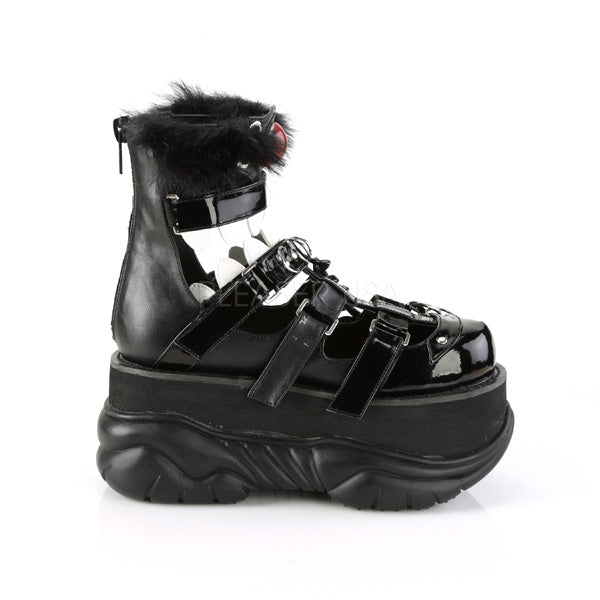 NEPTUNE-150 Black Vegan Leather- Black Patent