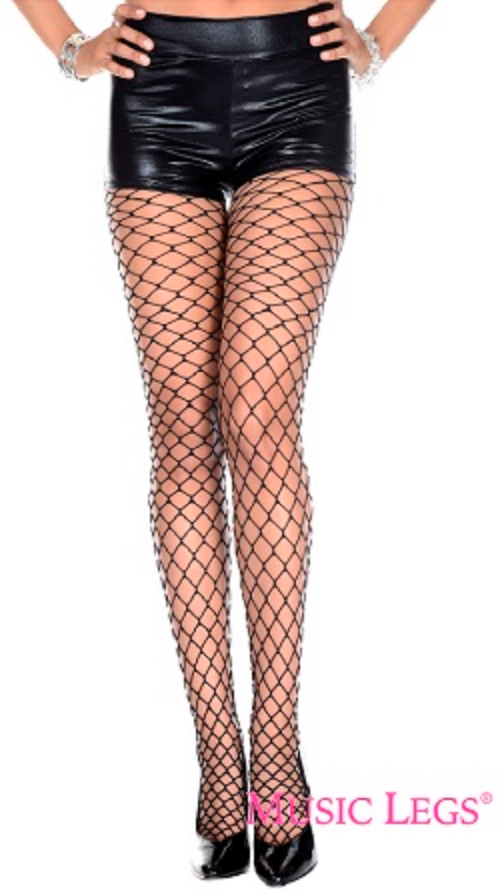 Music Legs Thick Diamond Net Pantyhose ML50024