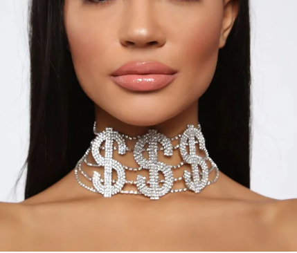 NASTY/ SEXY/ $$$/ LOVE/ FANCY Choker