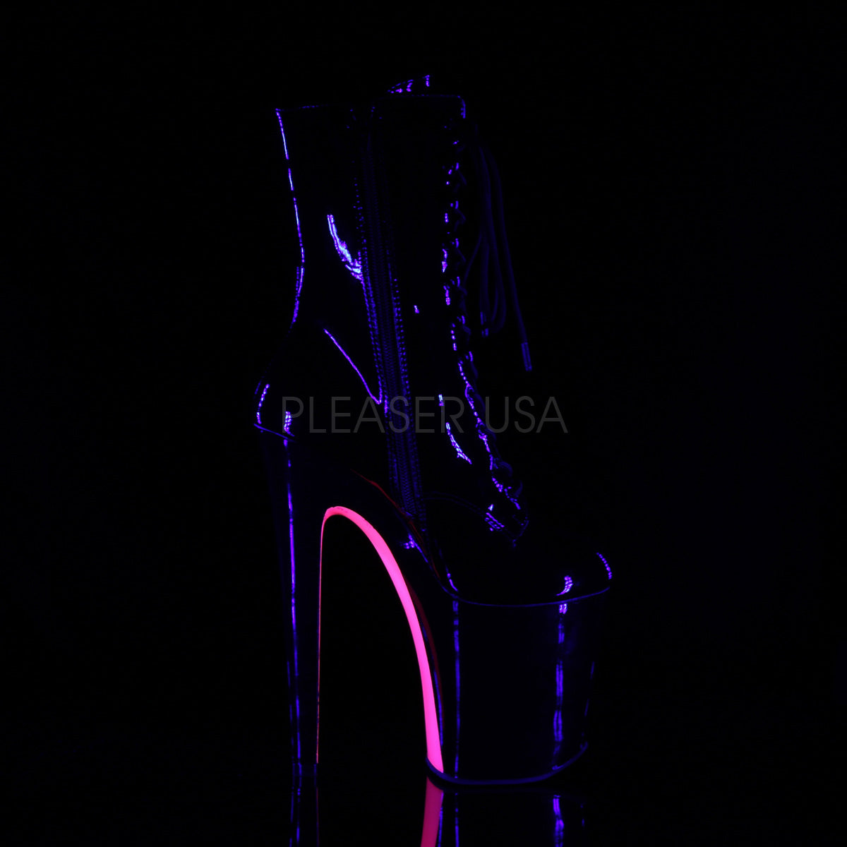 XTREME-1020TT Black Patent/Black-Neon Hot Pink
