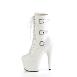 ADORE-1043  White Faux Leather/Matching