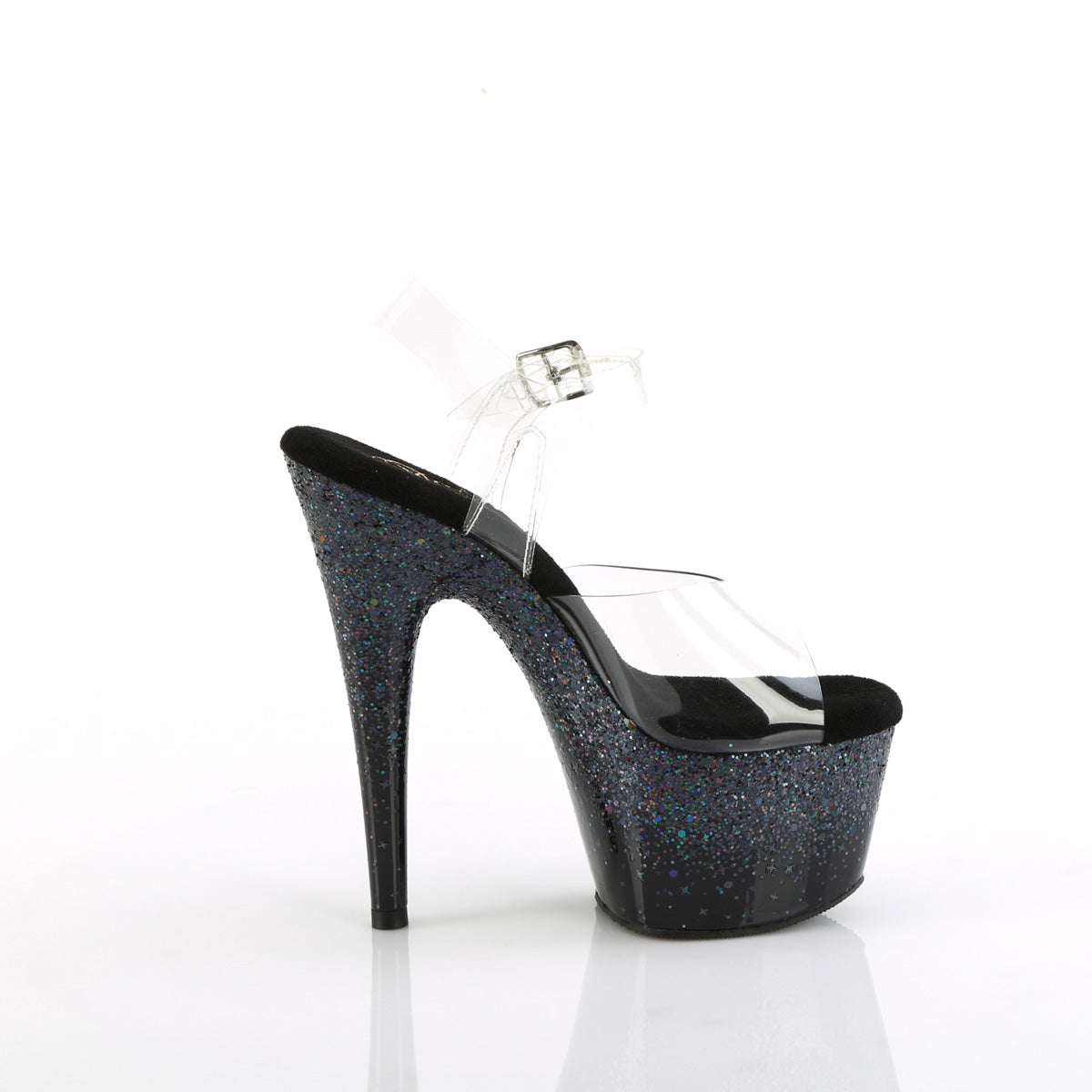 ADORE-708SS Clear/Black Multi Glitter