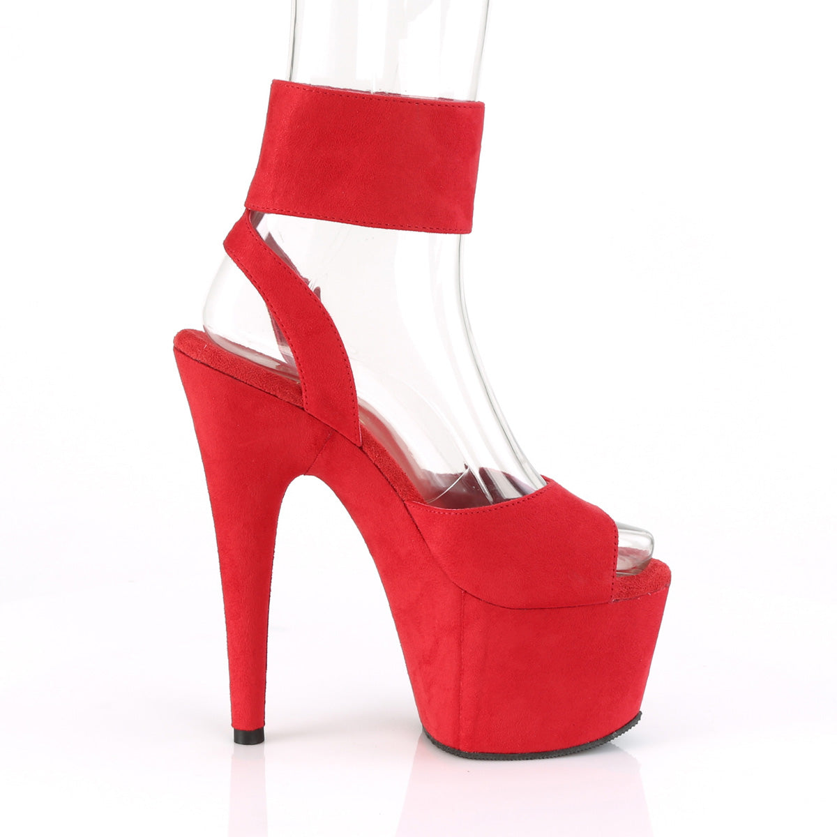 ADORE-791FS Red Faux Suede/Red Faux Suede