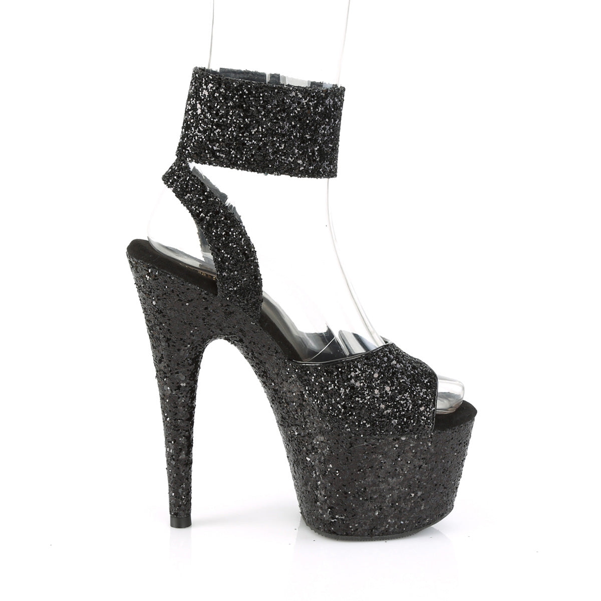 ADORE-791LG Black Glitter/Black Glitter