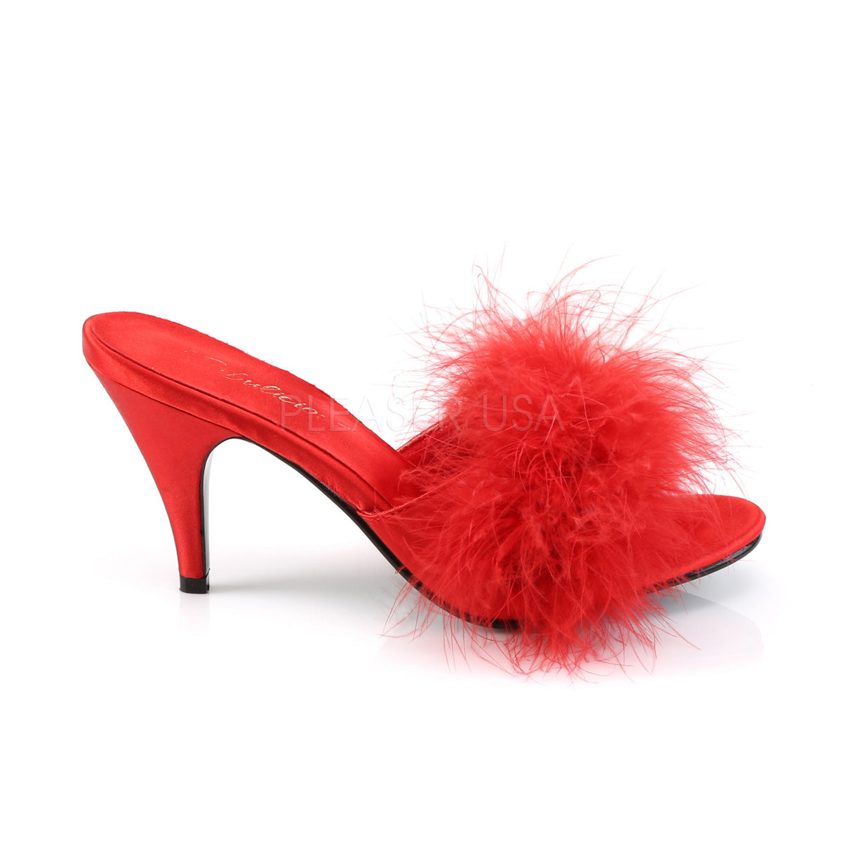 AMOUR-03 Red Satin-Fur
