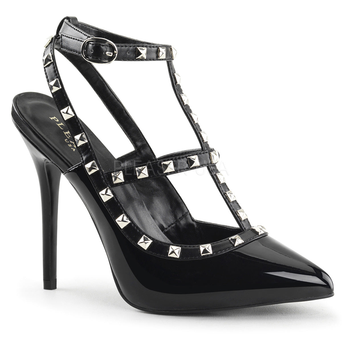 AMUSE-18 Black Patent-Pu