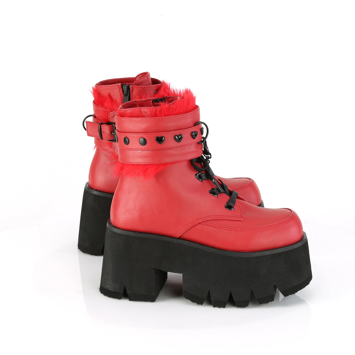 ASHES-57 Red Vegan Leather