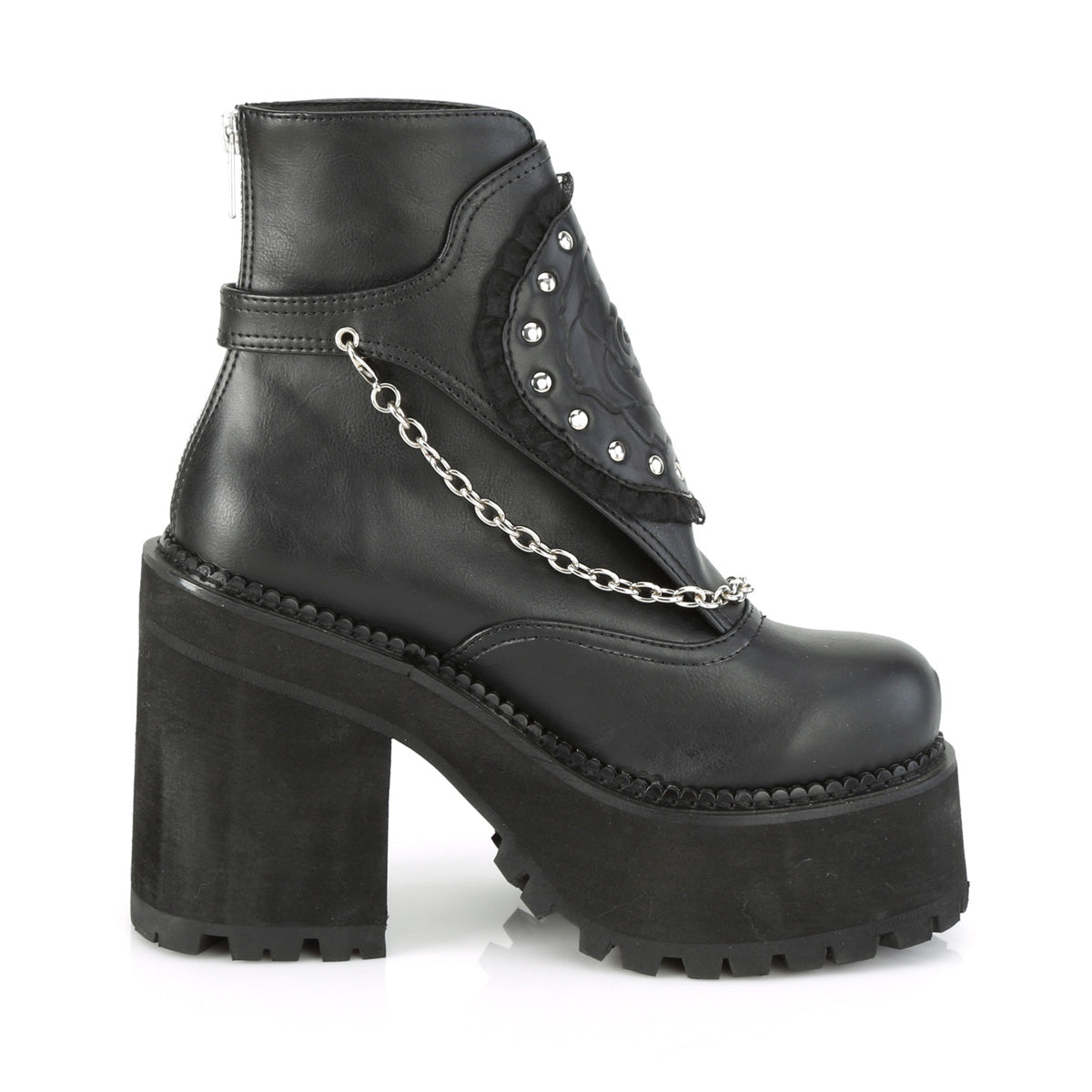 ASSAULT-55 Black Vegan Leather