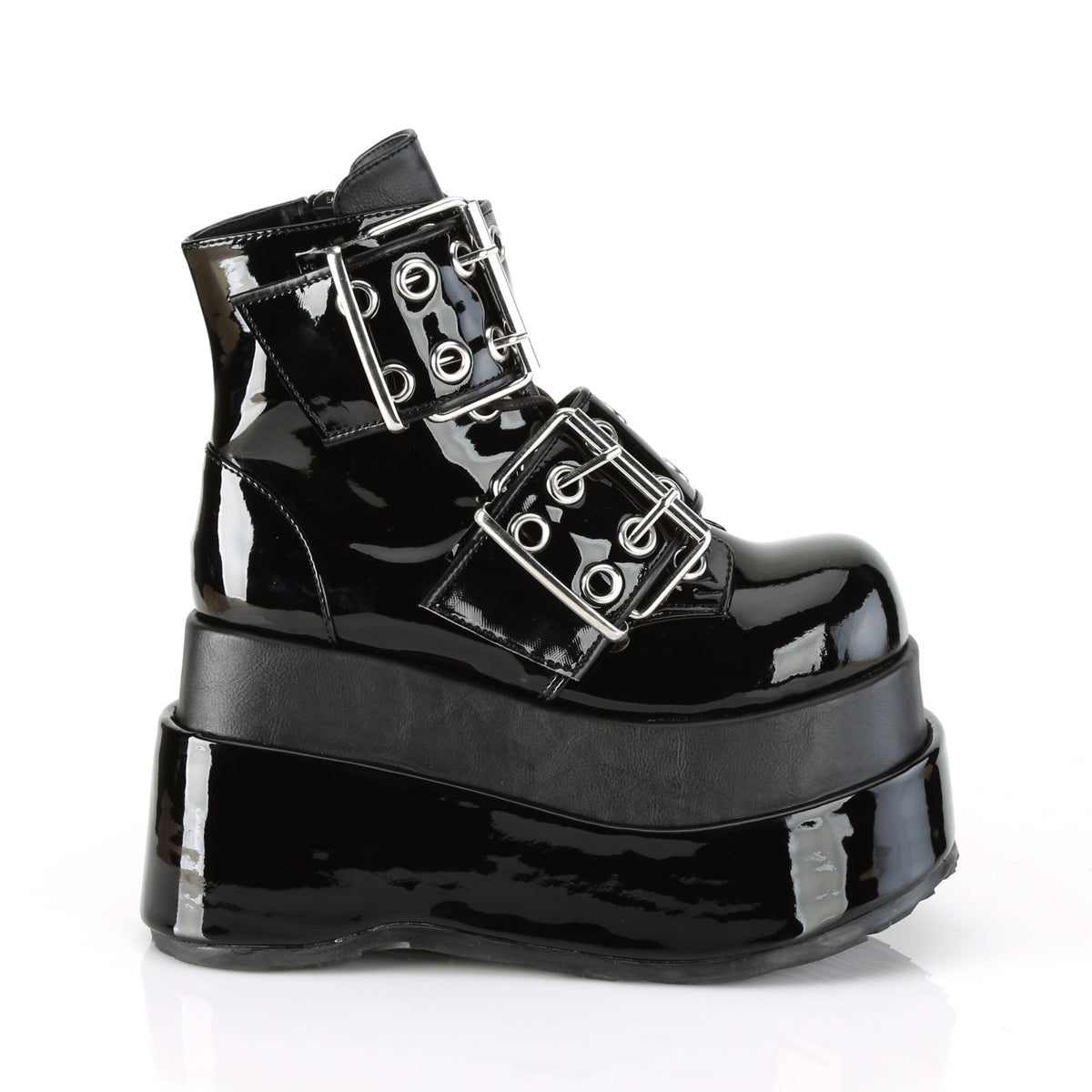 BEAR-104 Black Patent-Vegan Leather