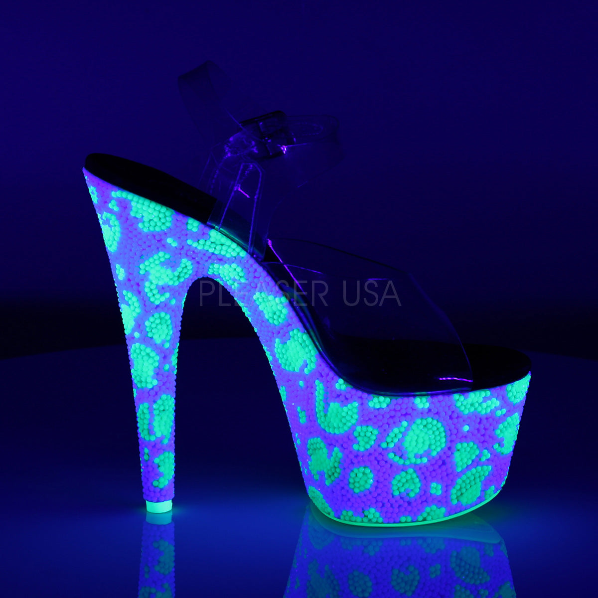 BEJEWELED-708UVLP Clear/Neon White-Neon Green