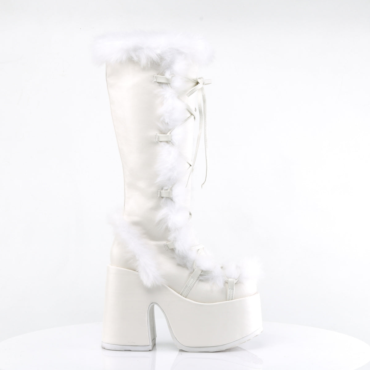 CAMEL-311 White Vegan Leather