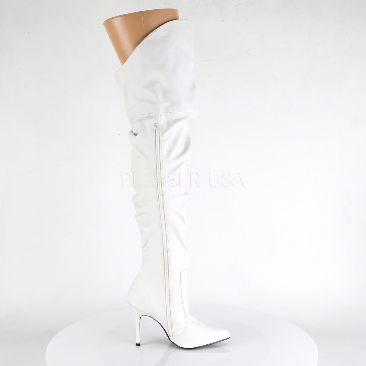 CLASSIQUE-3011 White Faux Leather