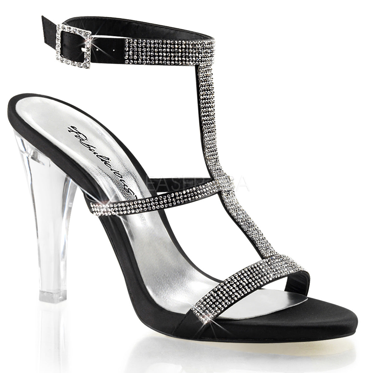 CLEARLY-418 Black Satin
