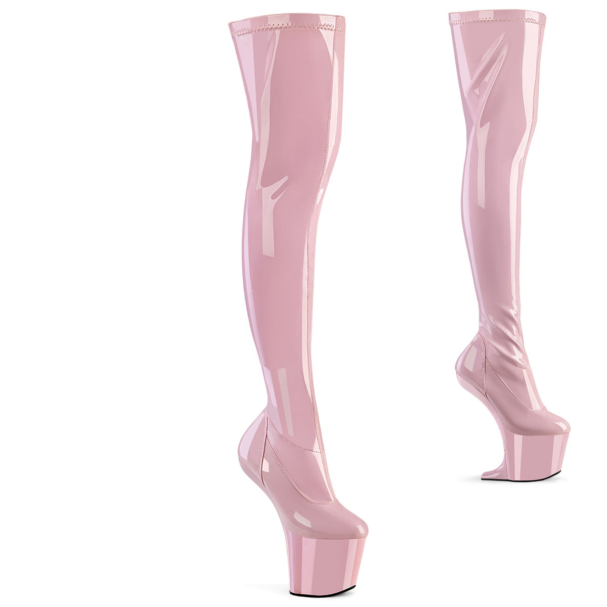 CRAZE-3000 Baby Pink Stretch Patent/Baby Pink