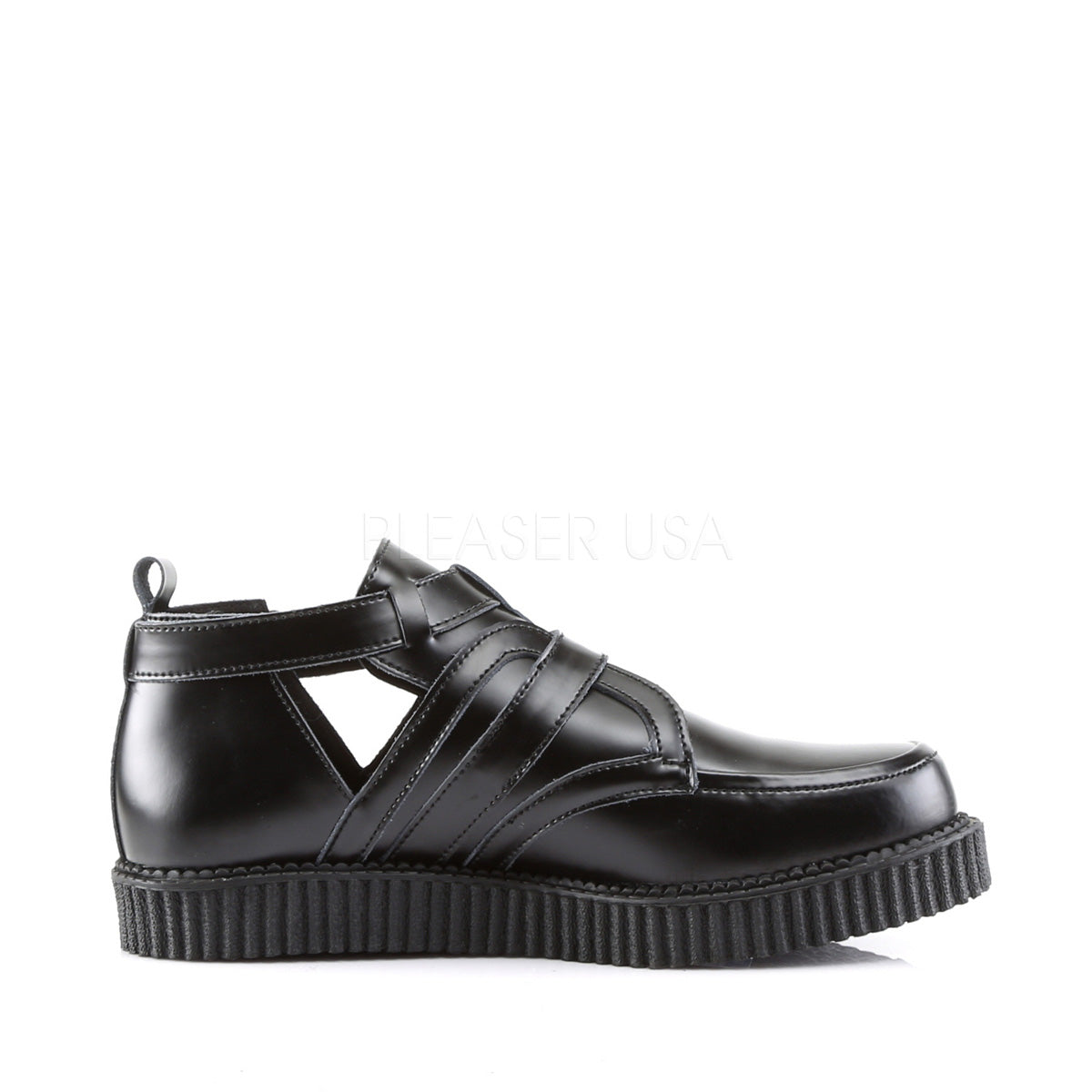 CREEPER-615 Black Leather
