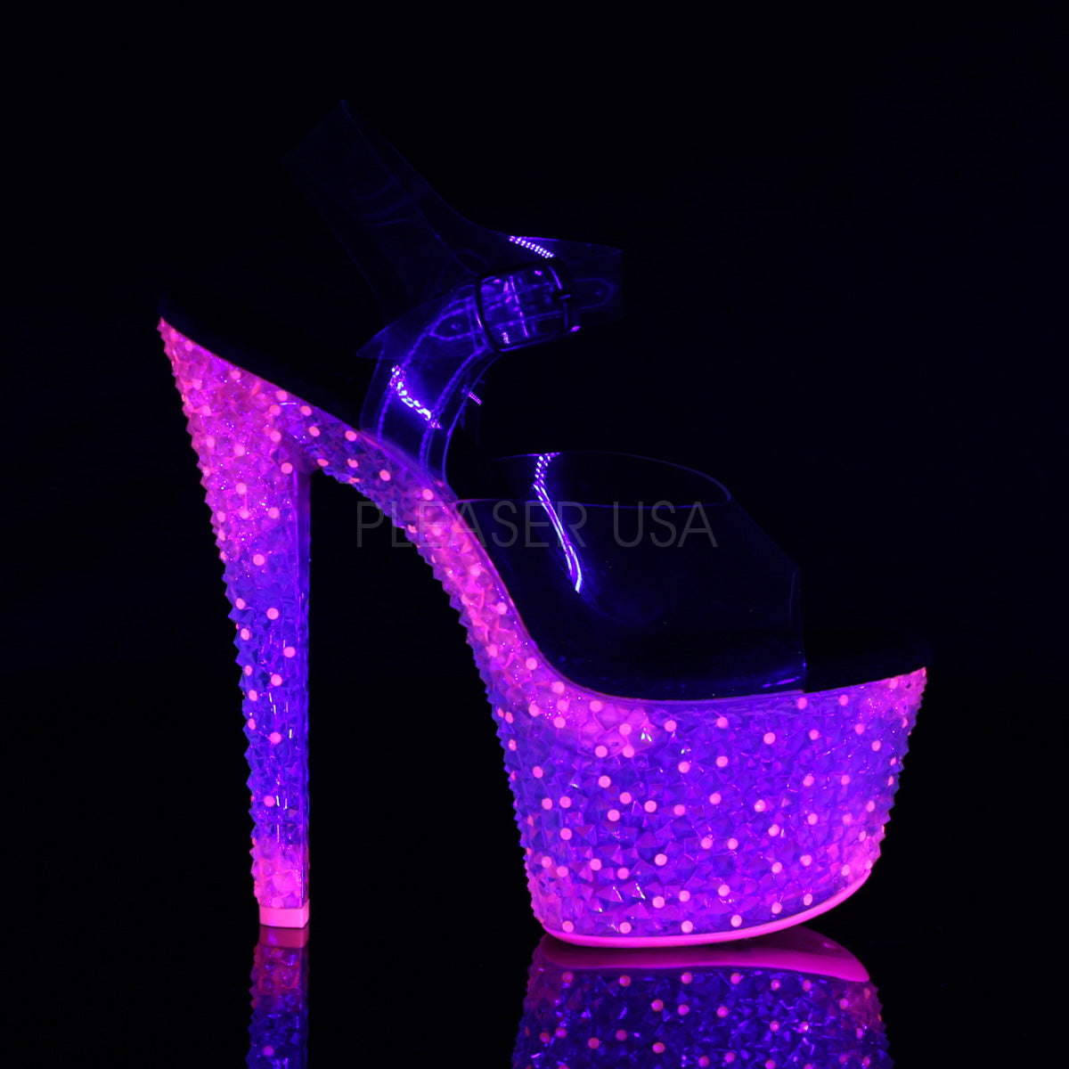 CRYSTALIZE-308PS Clear/Neon Icy Hot Pink
