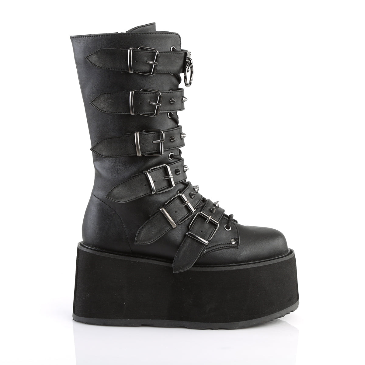 DAMNED-225 Black Vegan Leather