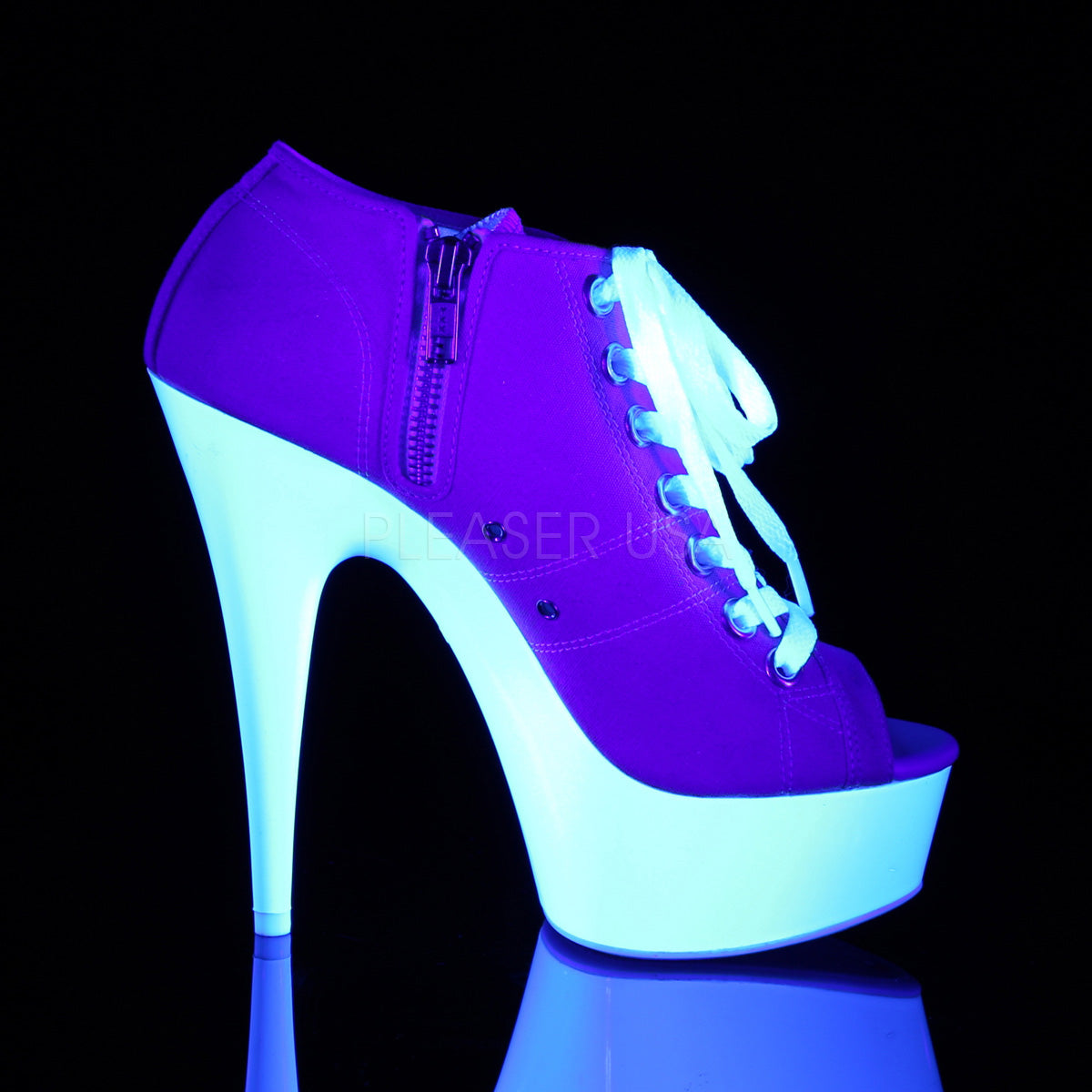 DELIGHT-600SK-01 Pink Canvas/Neon White