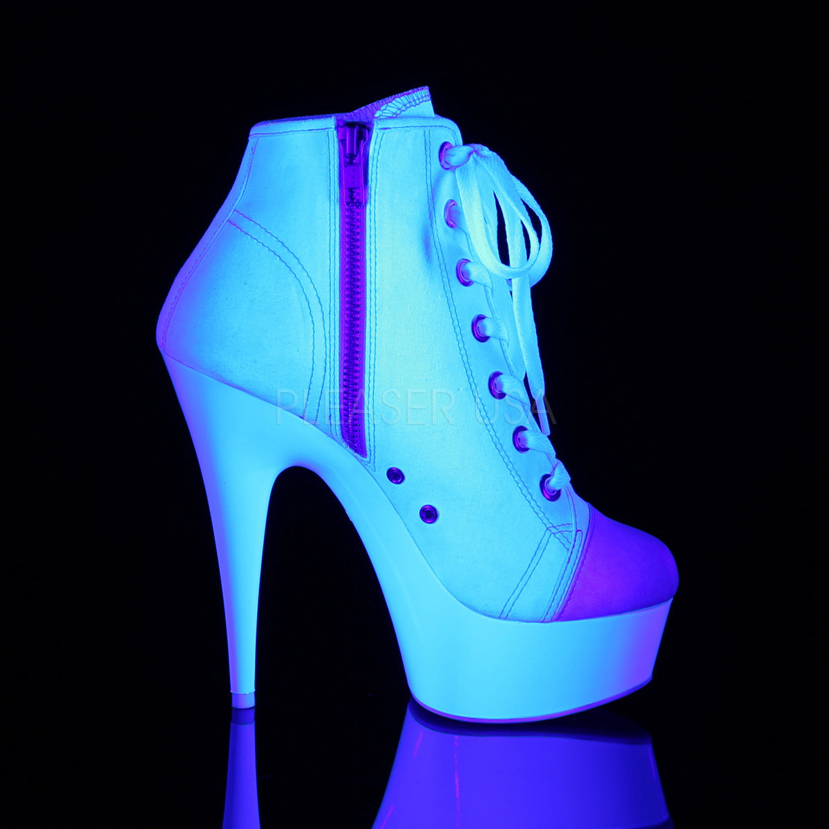 DELIGHT-600SK-02 White Canvas/Neon White