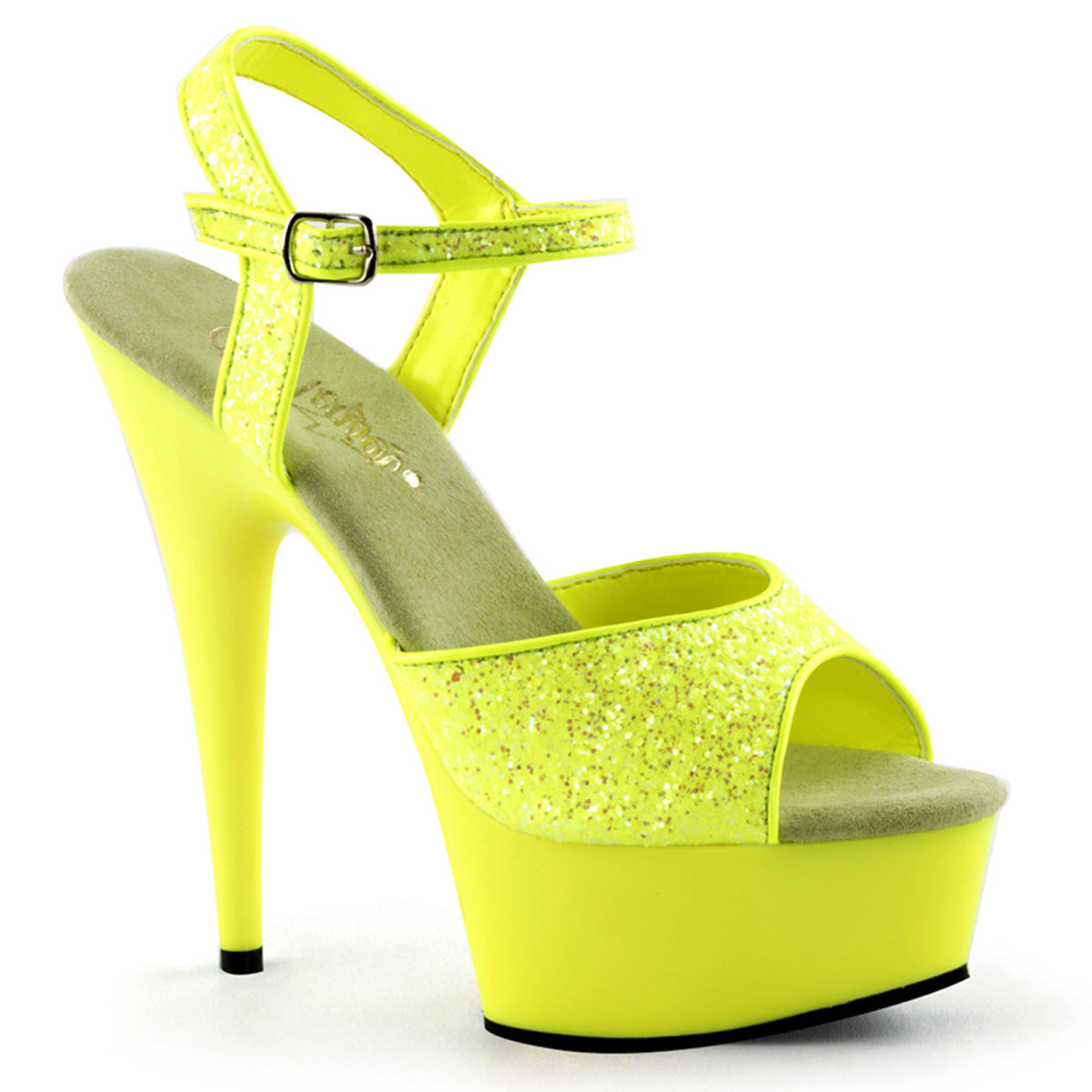 DELIGHT-609UVG Neon Yellow Glitter/Yellow