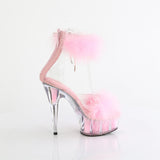 DELIGHT-624F  Clear-Baby Pink Fur / M